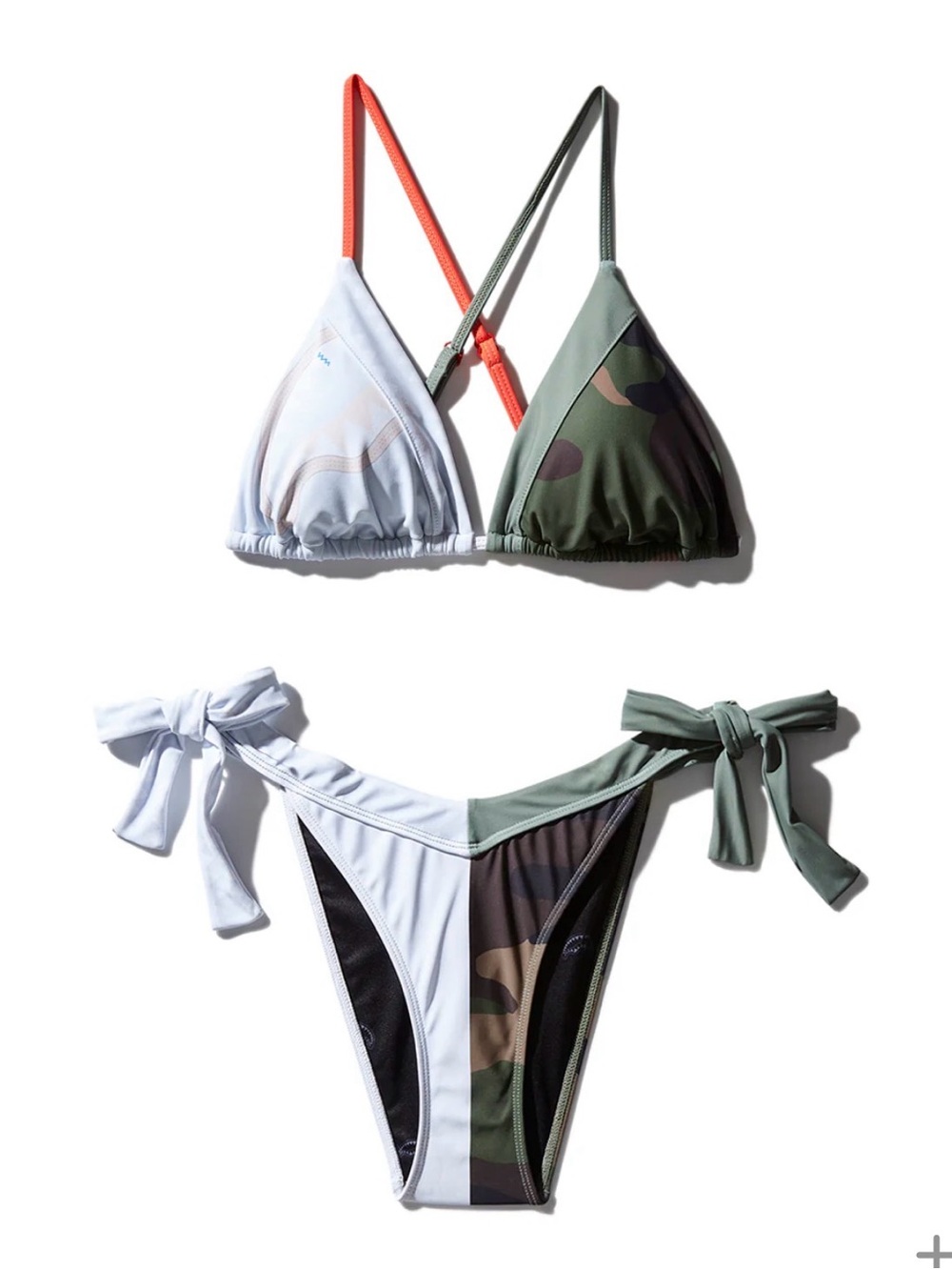Sprayground Split Bite Camo Bikini. Small top. Medium bottoms.
